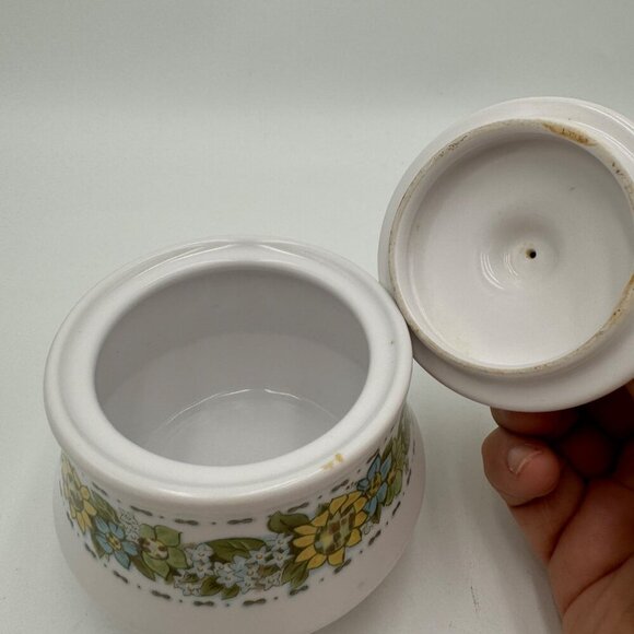 Vintage Noritake Springfield Progression China Sugar Bowl, Lid, Floral Sunflower - Picture 5 of 9